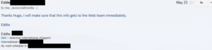 Alienware Initial Response
